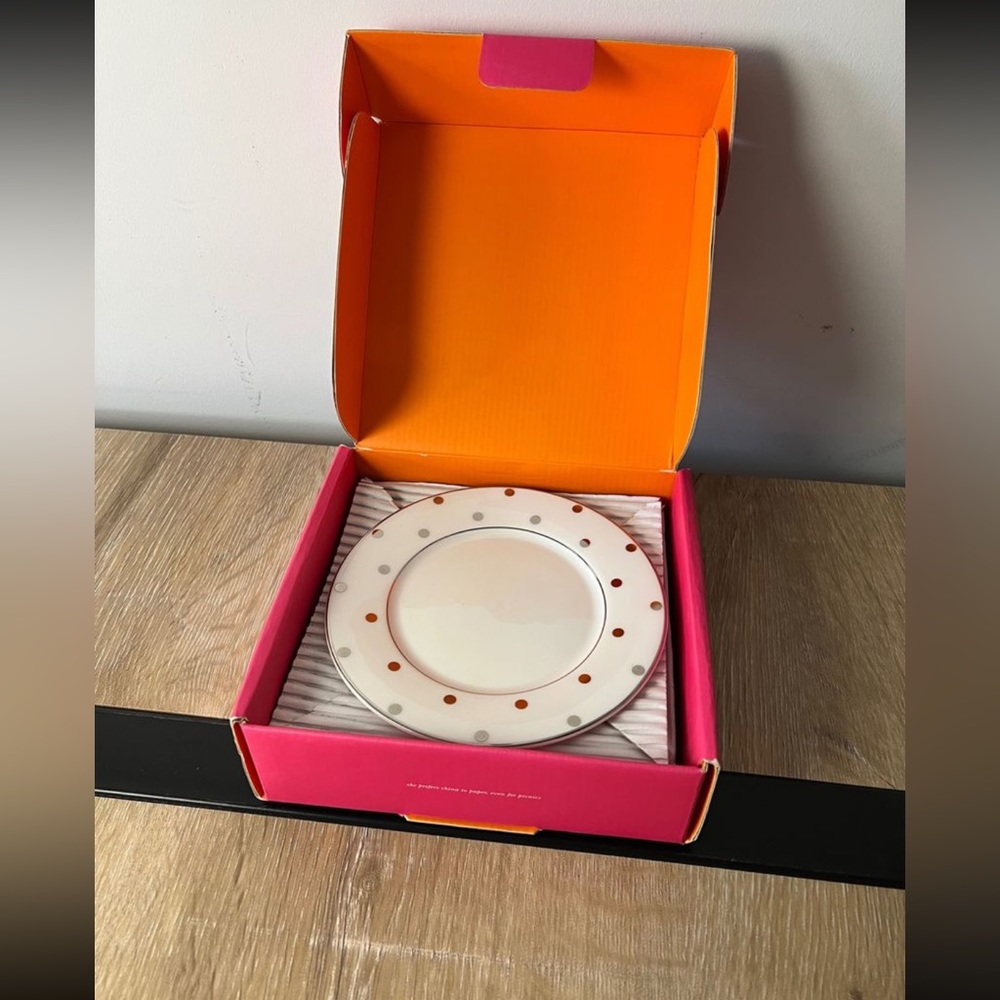 Kate Spade Lenox Larabee Road Platinum Tidnit Plates (set of 4)